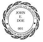 New Hampshire Landscape Architect Seal